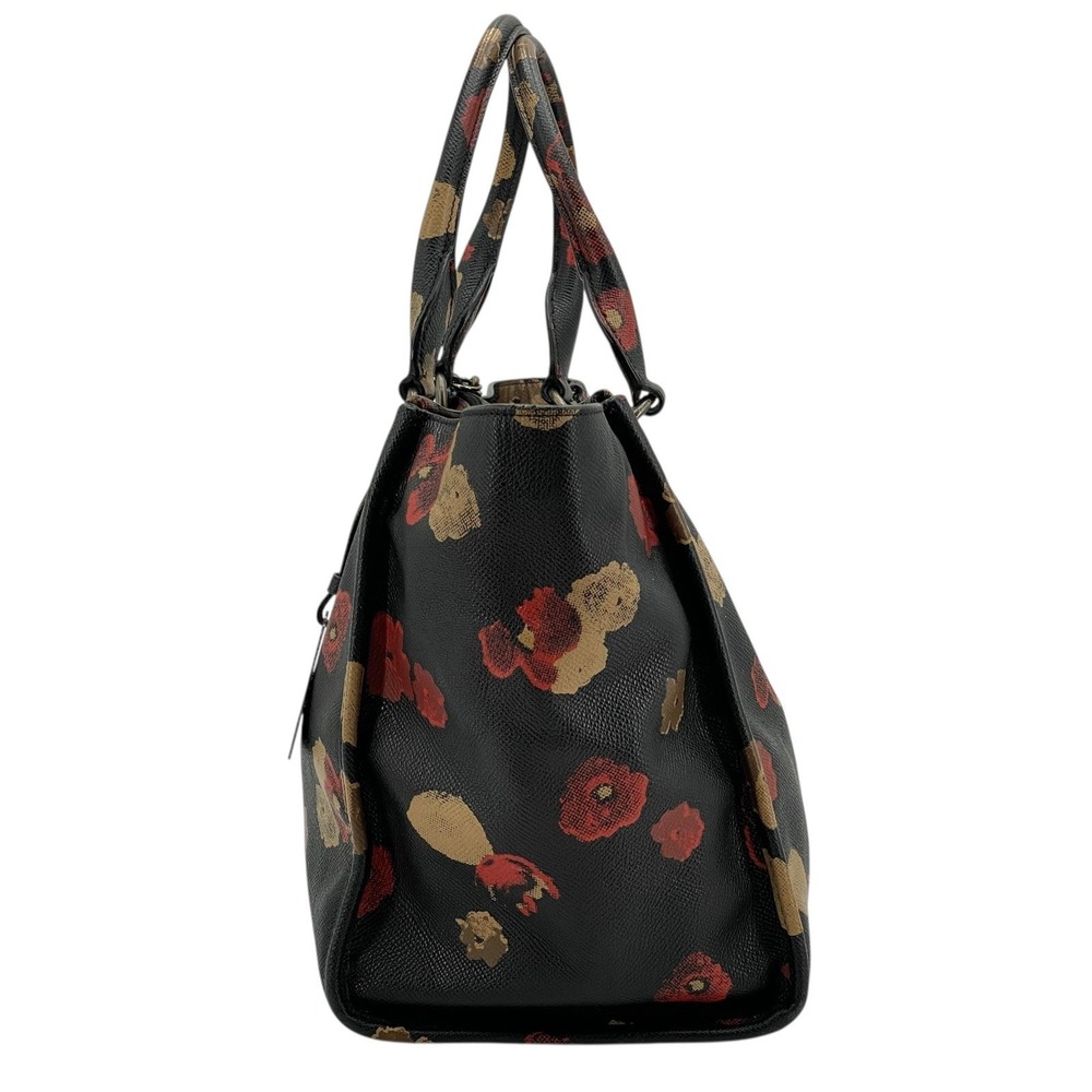 Coach Crosby Carryall Satchel Printed Crossgrain Leather Floral Print - Picture 4 of 16